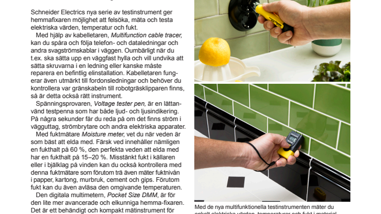 Användarvänliga testinstrument för hemmafixaren