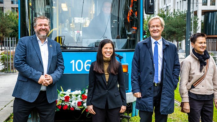 Trikk på ny trasé i Bjørvika og Dronning Eufemias gate