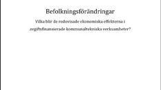 SVU-rapport C LU nr 202: Befolkningsförändringar - Vilka blir de redovisade ekonomiska effekterna i avgiftsfinansierade kommunaltekniska verksamheter?