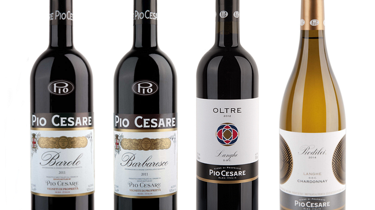Fyra toppviner från kungen av Piemonte, Pio Cesare, lanseras på Systembolaget