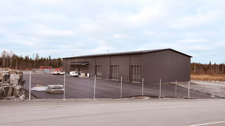Norrtäljeföretaget Jesses lokaler i det nyetablerade industriområdet Sika