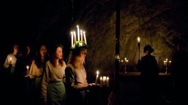 Luciakonsert i Sala Silvergruva