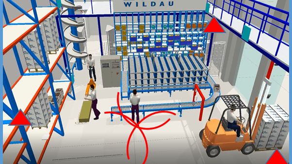 Simulierte Indoor-Lokalisierung am Beispiel des Logistik-Praxislabors der TH Wildau