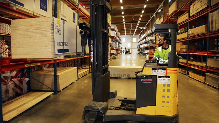 Byggmaterialhandeln hade ett starkt 2020