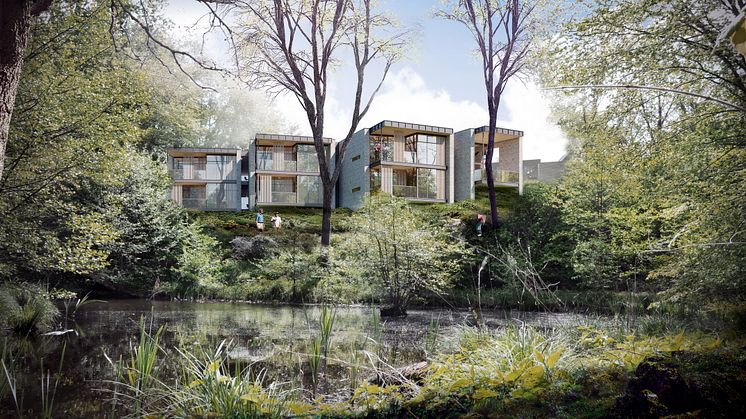 Visualisering af det nye børne- og ungehospice.