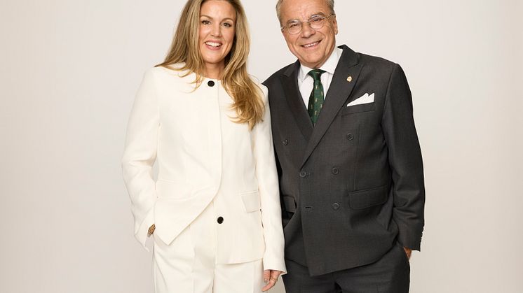 Cecilia Gave, koncernchef och vd för Stockholms Auktionsverk, och Knut Knutson, huvudägare för Uppsala Auktionskammare.