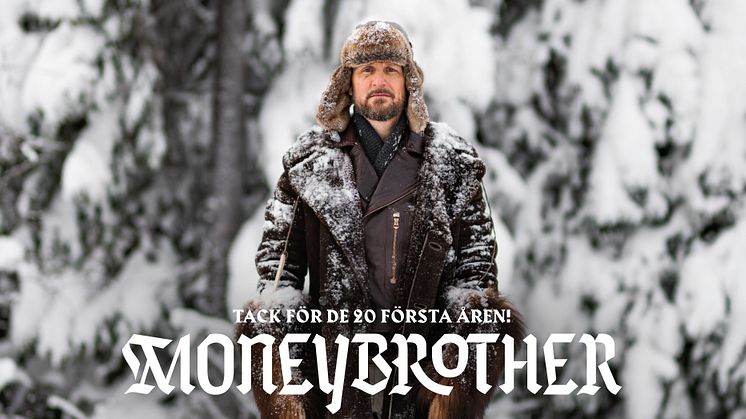 Moneybrother firar sina första 20 år som artist med en Sverigeturné - uppträder på Sara kulturhus i höst.