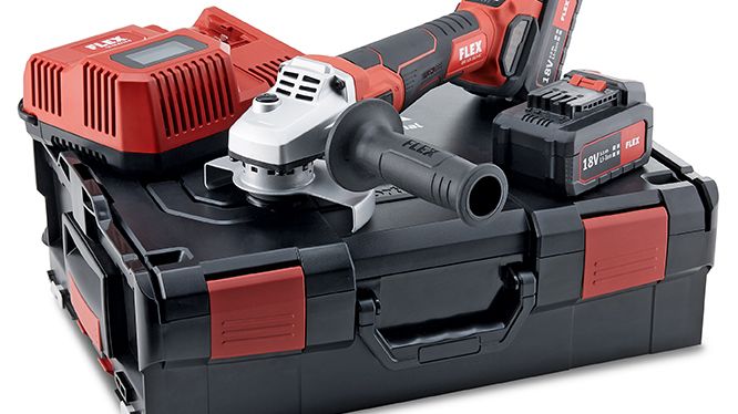 Batterivinkelslip LBE 125 18.0-EC/5.0 Set