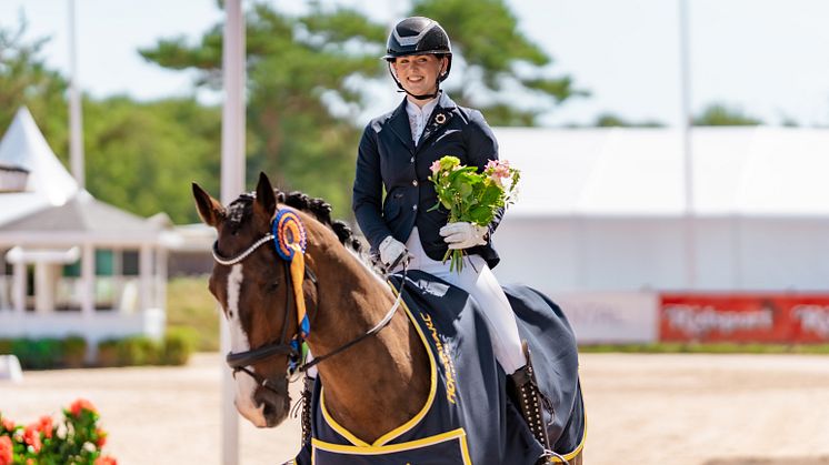 Celine Lindenäs och Milan SP Krafft Tour of Amateurs Dressyr-2023