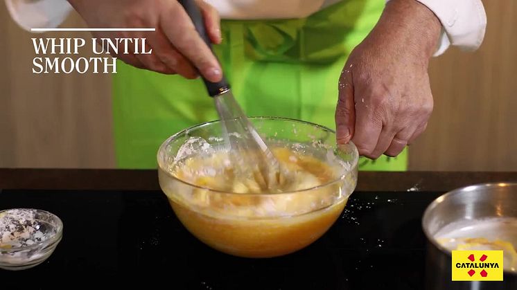 Crema Catalana with caramelised crust” Recipe by Joan Pallarés. Gastronomic Hotel Can Boix