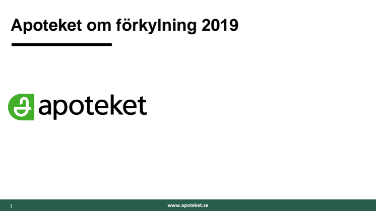 Få svenskar behandlar sin förkylning 