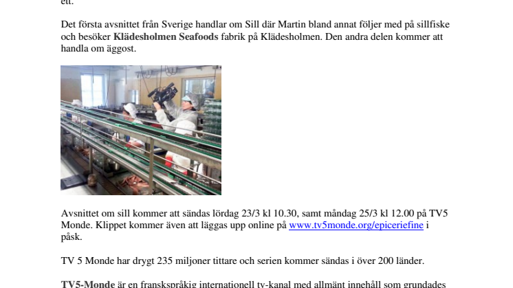 Guy Martin finner gastronomiska delikatesser på Klädesholmen