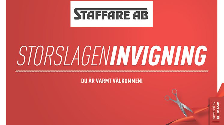 Invigning av Powered by Kramp hos Staffare i Skellefteå
