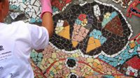 Mosaikkonstverket i Folkets Park invigs på fredag