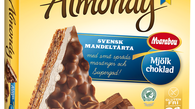 Almondy marängtårta med Marabou Mjölkchoklad