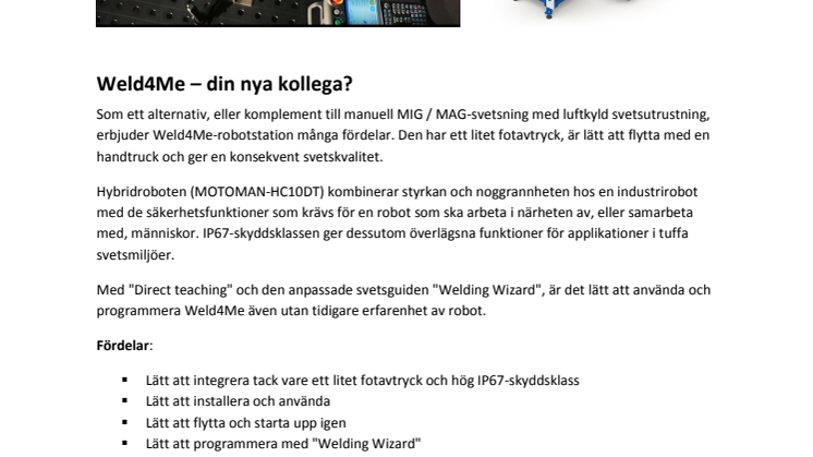 Weld4Me – din nya kollega?