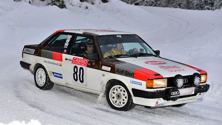 Team Audi 80 sluttede årets Ralley Monte-Carlo Historique i fin stil