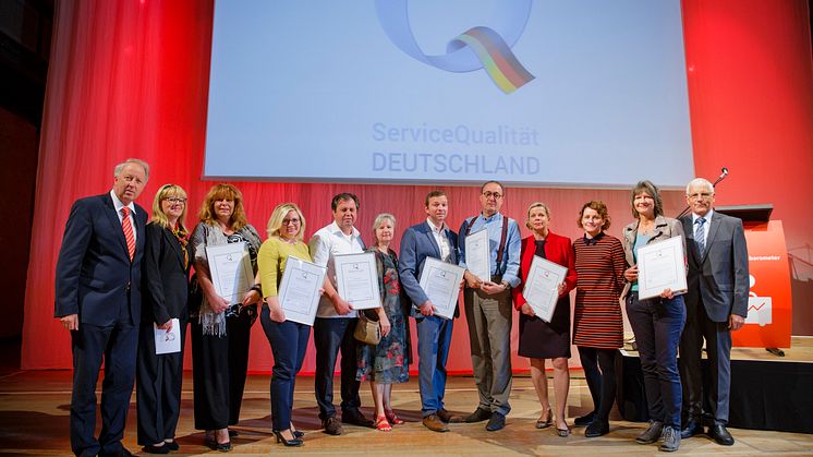Insgesamt sieben Brandenburger Betriebe wurden heute im Schlosstheater in Rheinsberg ausgezeichnet. Foto: Thomas Truschel / Photothek / OSV