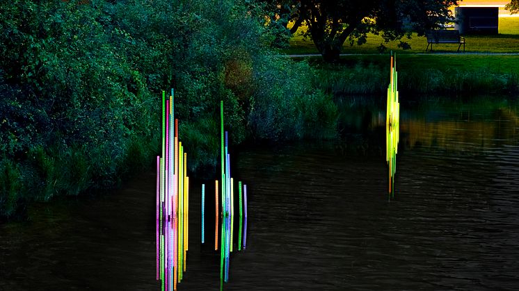Invigning av ljuskonstverk i Öresundsdammarna