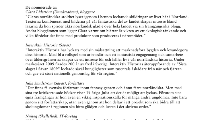 Vem ska få Norrmejerier-stipendiet?
