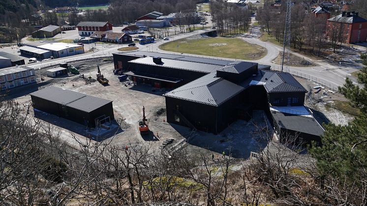 Uddevalla brandstation från ovan