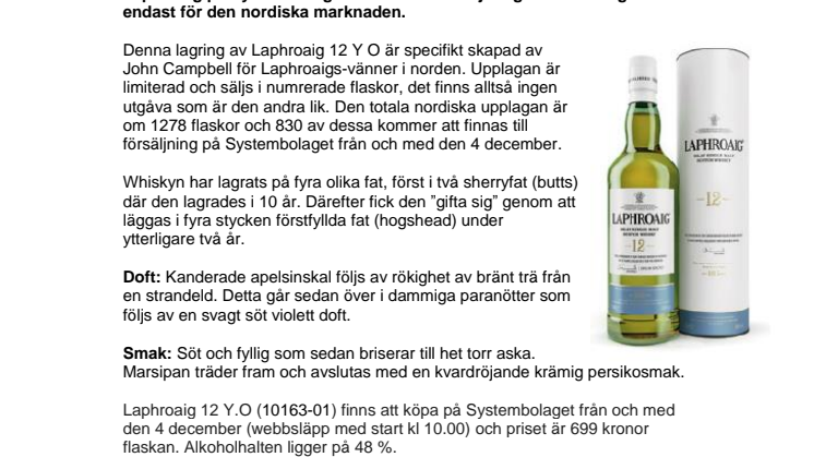 En limiterad, numrerad och exklusiv julklapp till norden