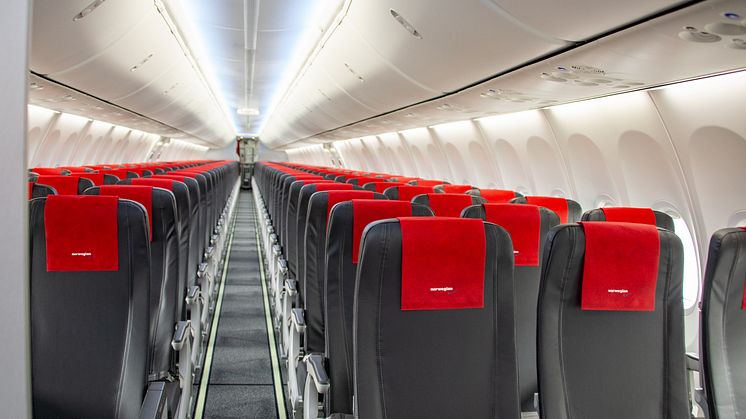 Norwegian introduces new slimline seats to transatlantic flights on 737 MAX
