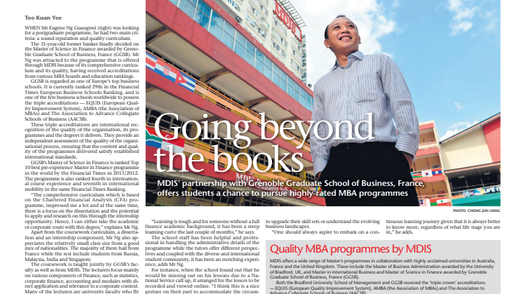 Going beyond the books
