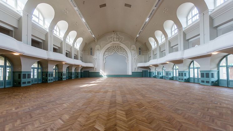 Der frisch sanierte Große Saal in der KOGRESSHALLE am Zoo Leipzig