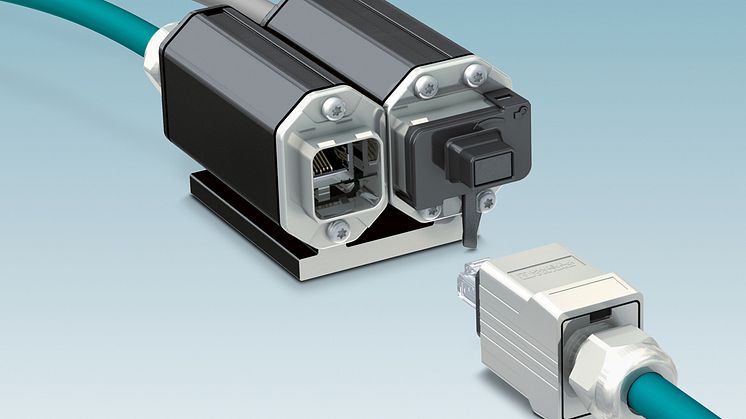 EMC-Protected Field Cabling with Hybrid-Multiport Distributors and Push-Pull Connectors