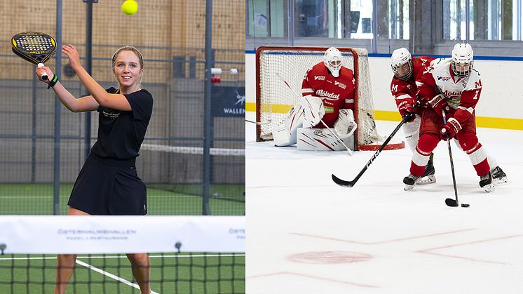 Padel och hockey på schemat på Hulebäcksgymnasiet i Mölnlycke