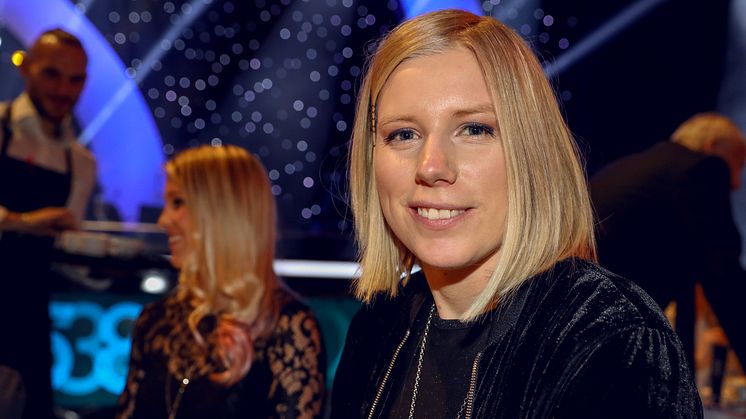 Sandra Näslund under Idrottsgalan den 15 januari 2018 i Stockholm.