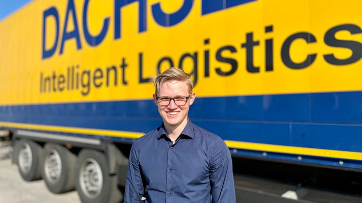 Herman är Speditionstrainee hos Dachser i Malmö 