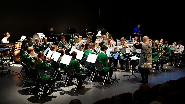 Larsgården skolekorps fikk 2. plass i 1. divisjon janitsjar!
