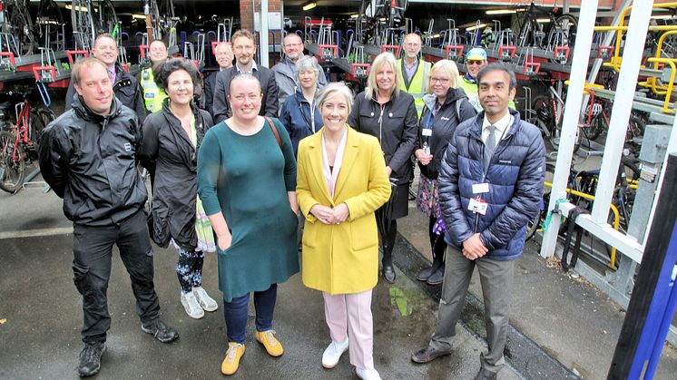 St Albans cycle hub opens - group (credit Andy Buckley)