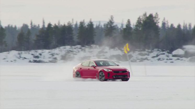 Kia Stinger Winter Test Sweden
