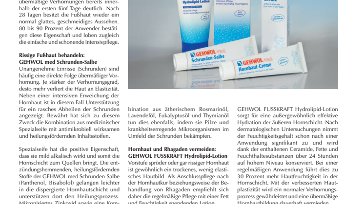 Jedem Problem seine Creme: Drei Spezialisten gegen zu viel Hornhaut