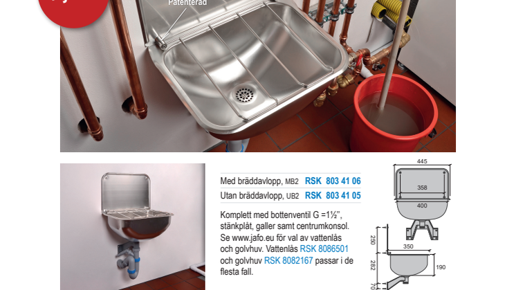 Produktnytt utslagsback