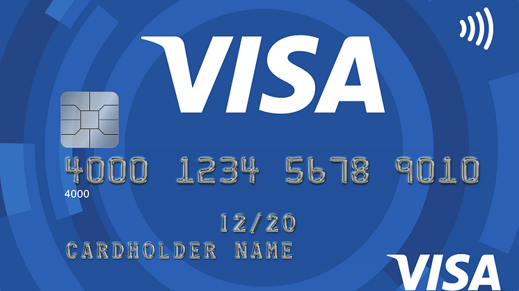 Visa Muster-Kreditkarte kontaktlos 