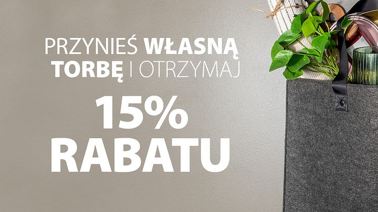 Zakupy z własną torbą i rabatem w JYSK