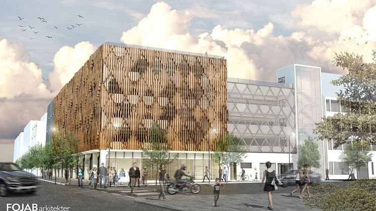 Invigning av första kommunala p-huset på 30 år