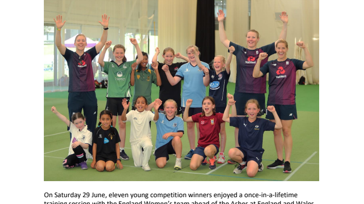 DREAMS COME TRUE AS ‘HEATHER’S PRIDE’ WINNERS TRAIN WITH ENGLAND CRICKET TEAM
