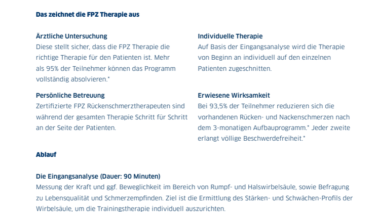 Über die FPZ Therapie