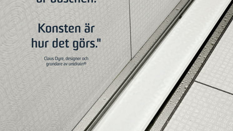 unidrain® - Inspirationsbroschyr 2015