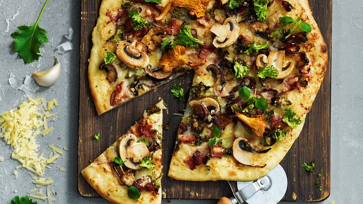 Kantarellpizza_fotoPalAllan
