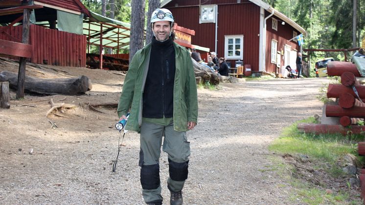 Henryk Hörner vid Kleva Gruva