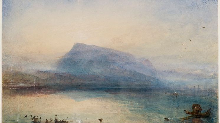Joseph Mallord William Turner, The Blue Rigi, Sunrise, 1842 / Aquarell auf Papier, 29.7 x 45 cm© Tate, London, 2018