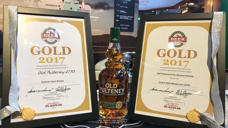 Dubbelt guld Old Pulteney