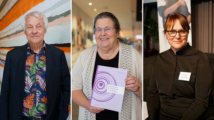 Bengt Westerberg, tidigare socialminister, Ann-Kristin Ölund, möjliggörare/praktiker vid Nka, och Eva Von Hofsten, projektledare för Scen:se, var några av de som medverkade vid konferensen. Foton: Agneta Berghamre Heins och Josefine Göransson