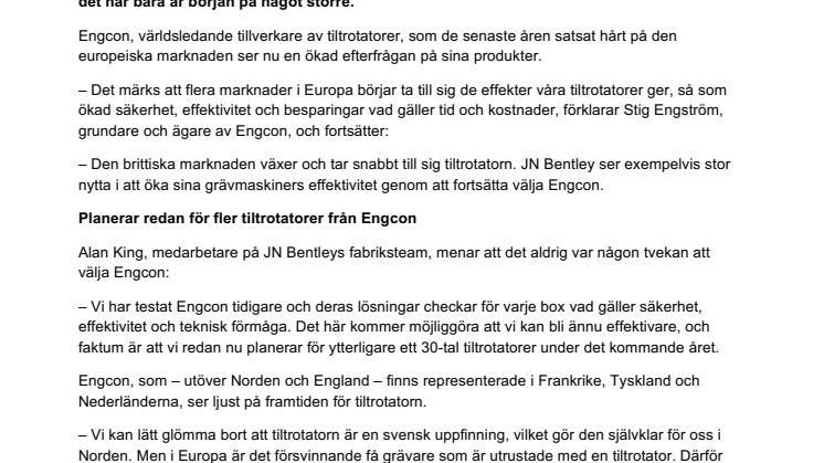 Ett av Englands största byggbolag väljer Engcon